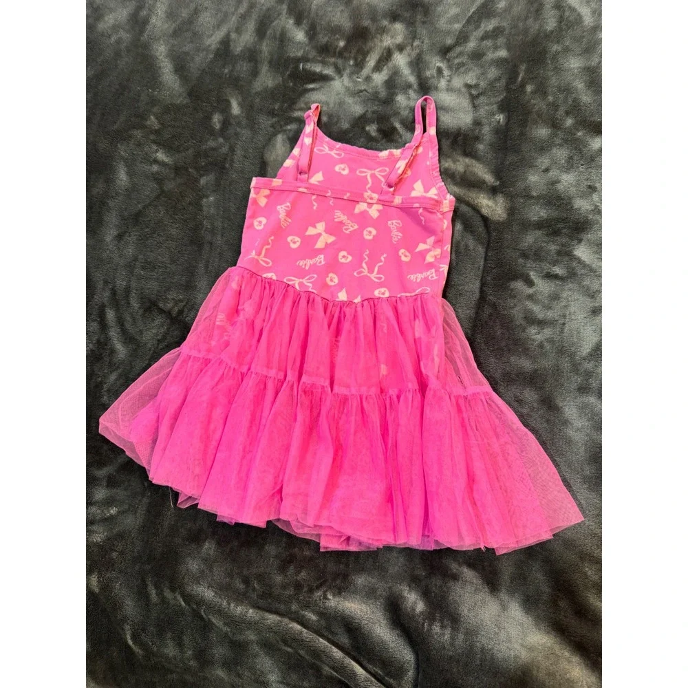Barbie Dress Size 8 Disney Princess Tutu Skirt Size 6 Girls Pink Purple Lot 2